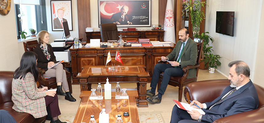 Deputy Minister of Health Assoc. Prof. Tolga Tolunay received UNFPA Regional Director for Eastern Europe and Central Asia 
